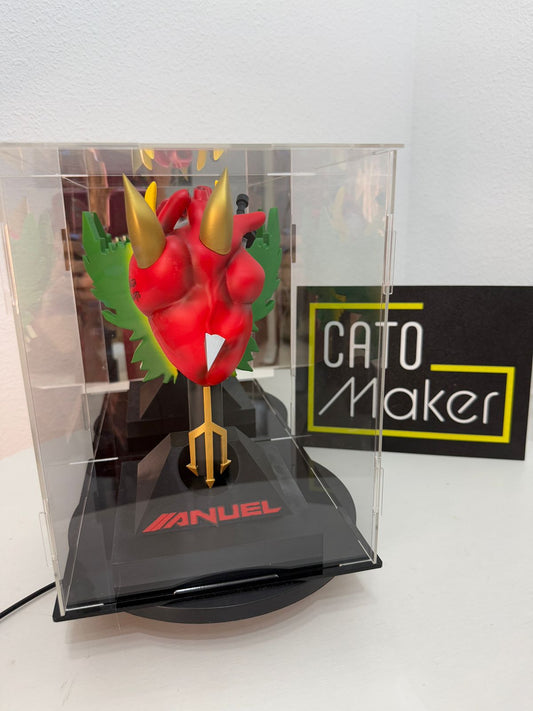 Microfono Anuel Corazon Con Vitrina